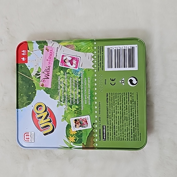 Uno American Girl Wellie Wishers Card Game Limited Metal Tin - Picture 3 of 3